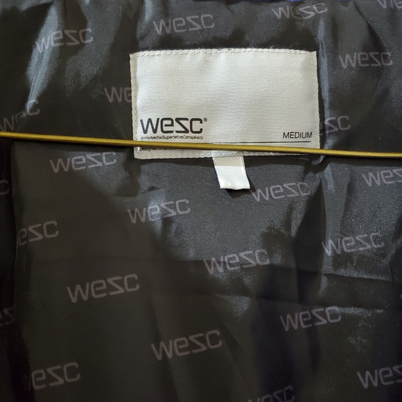 WESC Ladies Padded Hooded Jacket Blue size Medium - Picture 4 of 10